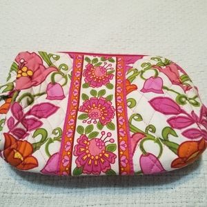 Vera Bradley plastic lined cosmetics bag